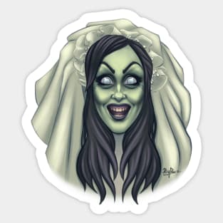 Ghost town bride Sticker